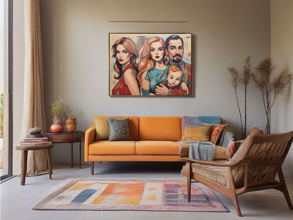 Personalize seu espaço com quadros únicos de família.