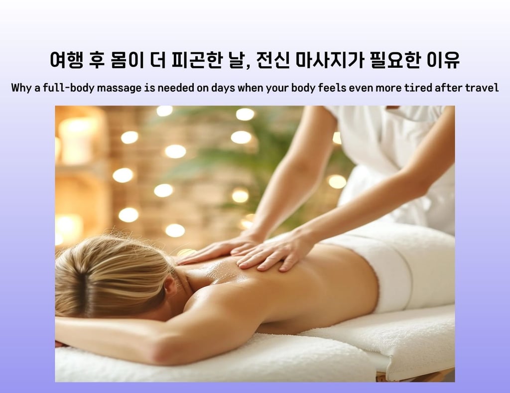 Full-body massage for travel fatigue and body recovery