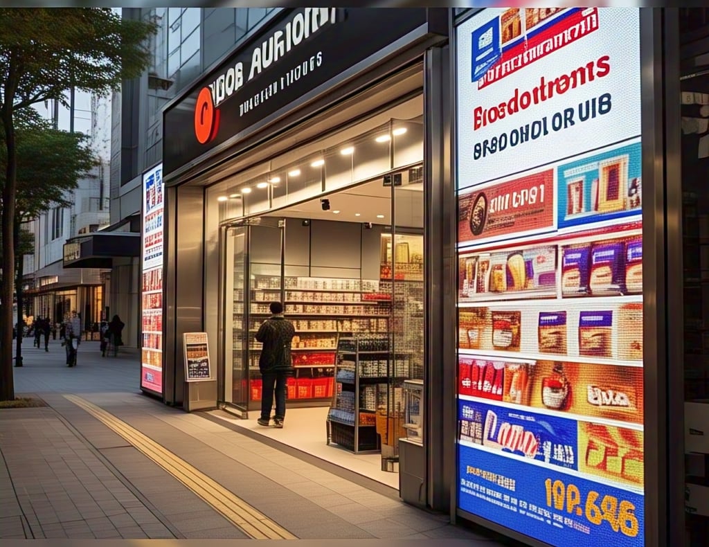 led shop display screen