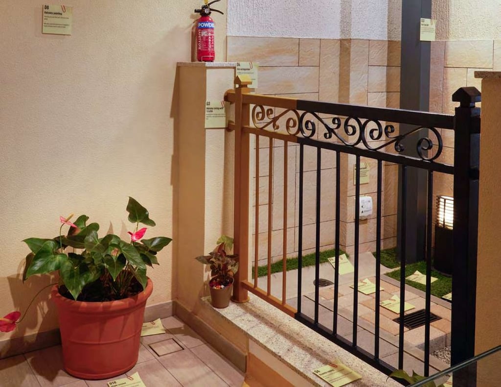 SOBHA Construction Quality-Balcony Finish – “Anti-skid tiles and granite coping, built for comfort.”