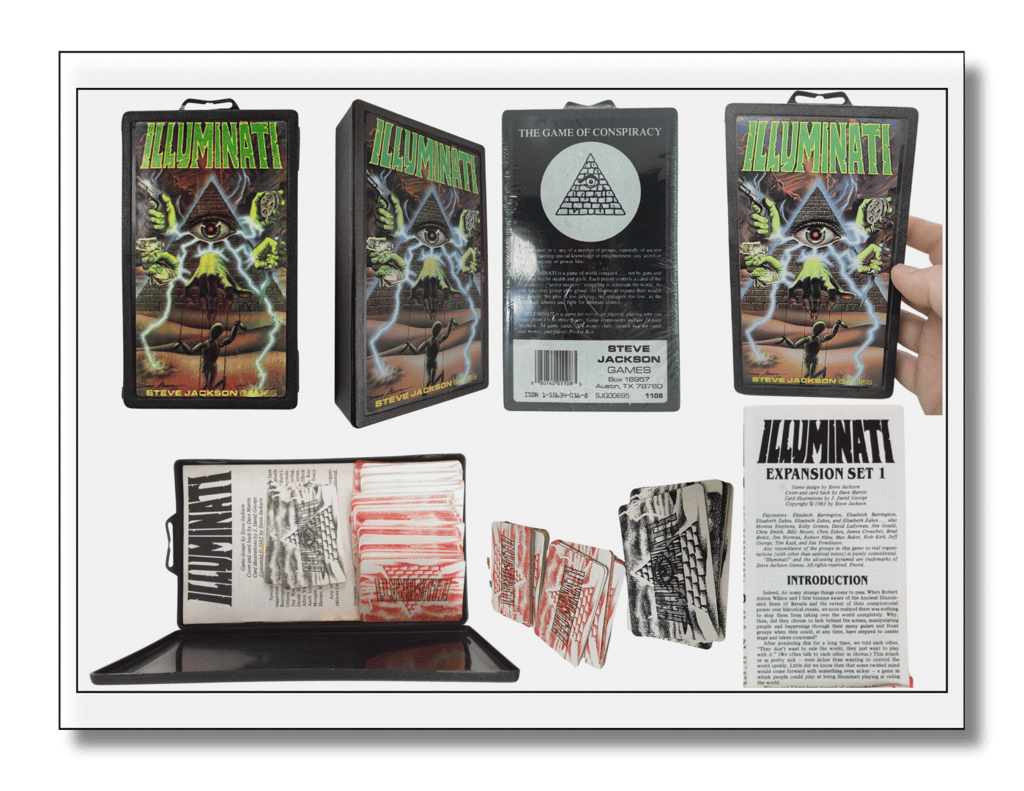 Jogo de cartas Illuminati (1982) Pocket Box da Steve Jackson Games SJG