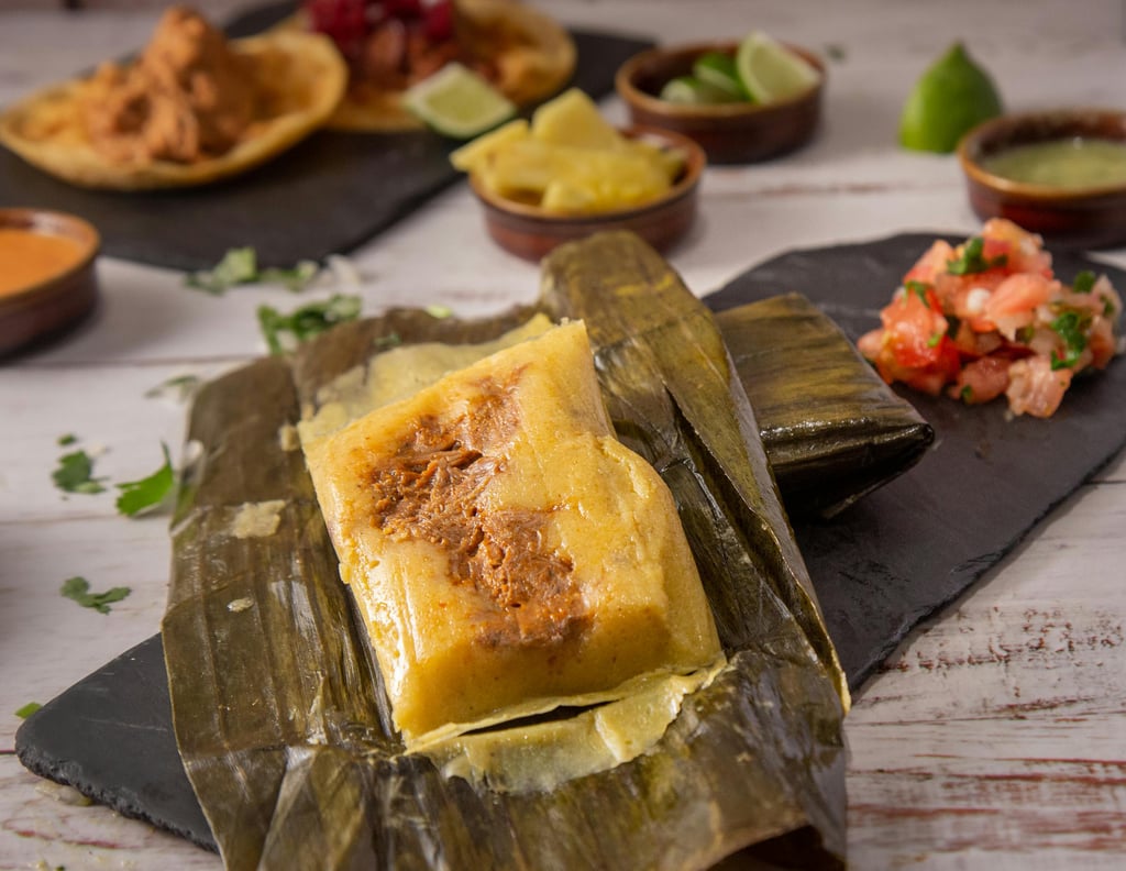 Tamale on Banana Leaf