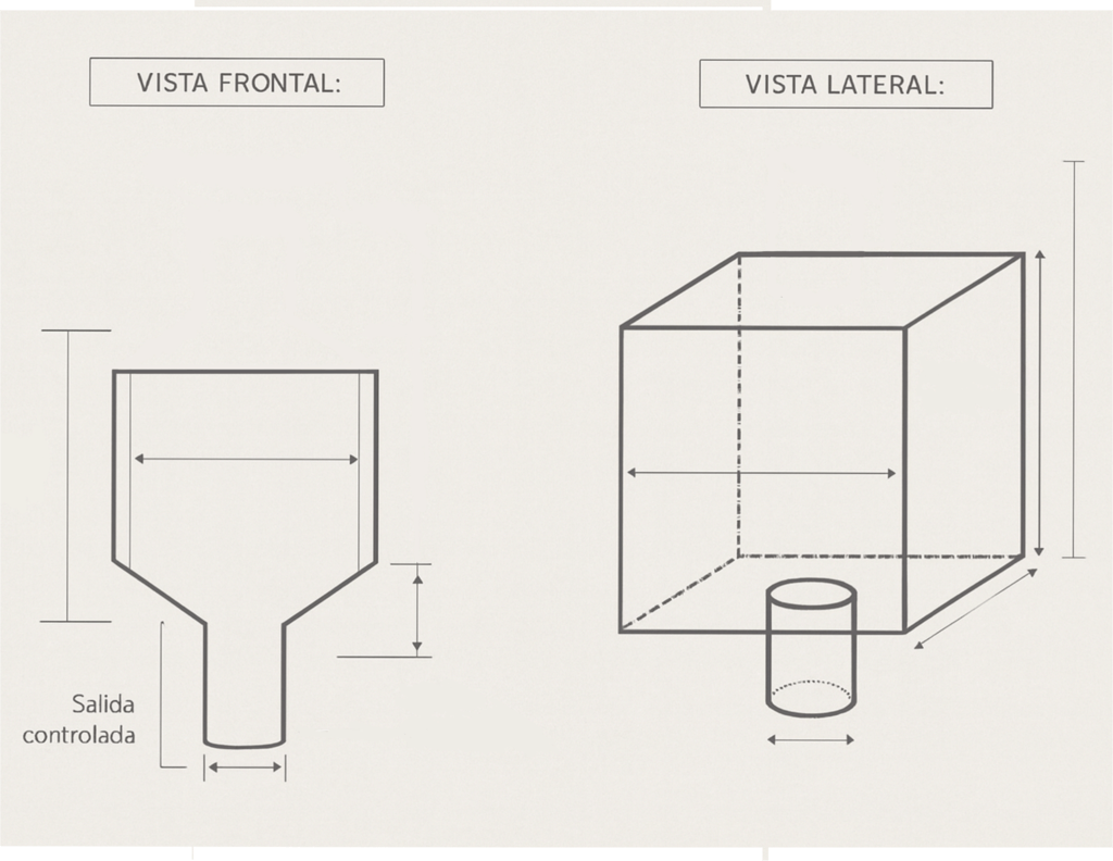 liner formado abierto con boquilla inferior con opción a sellar boquilla 