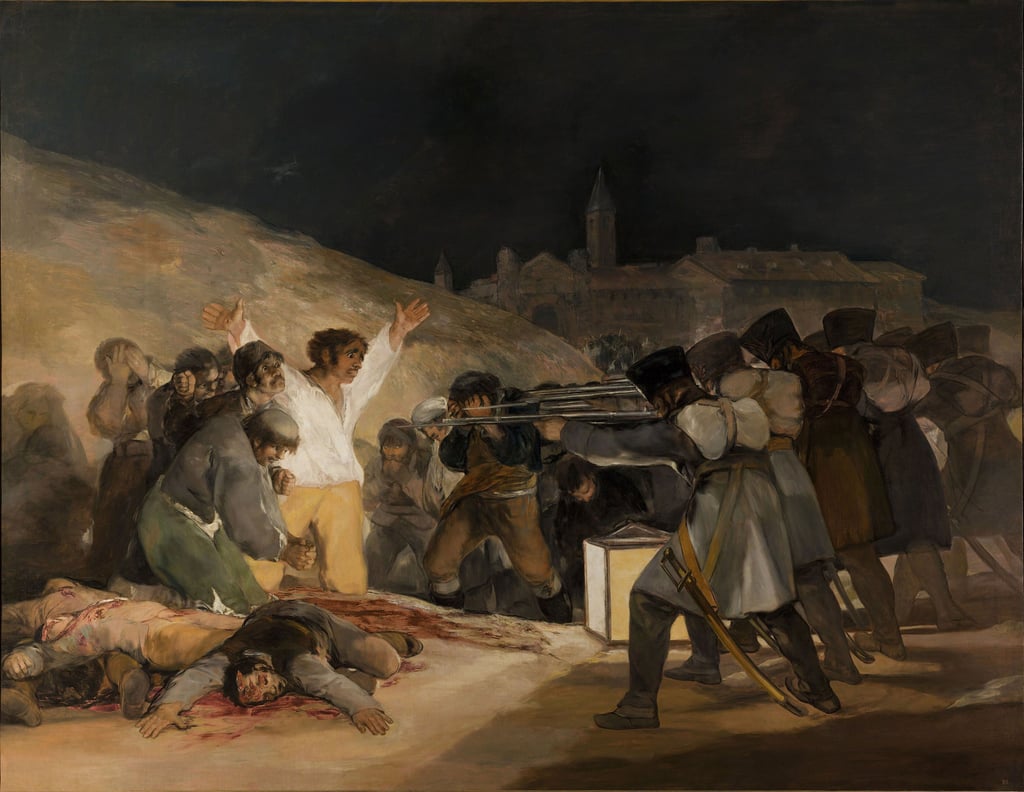 The Third of May 1808, Francisco Goya, 1814, Museo del Prado, Madrid