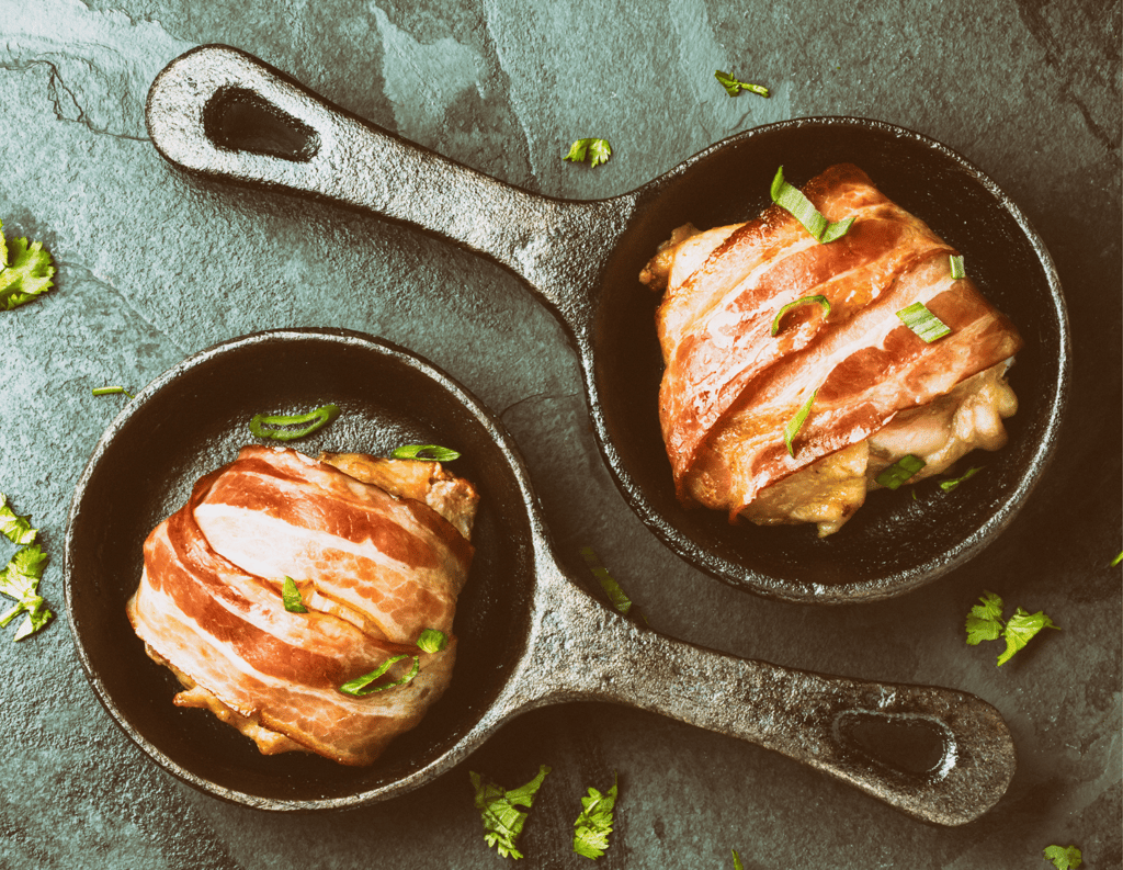Keto Bacon-Wrapped Stuffed Chicken Breasts