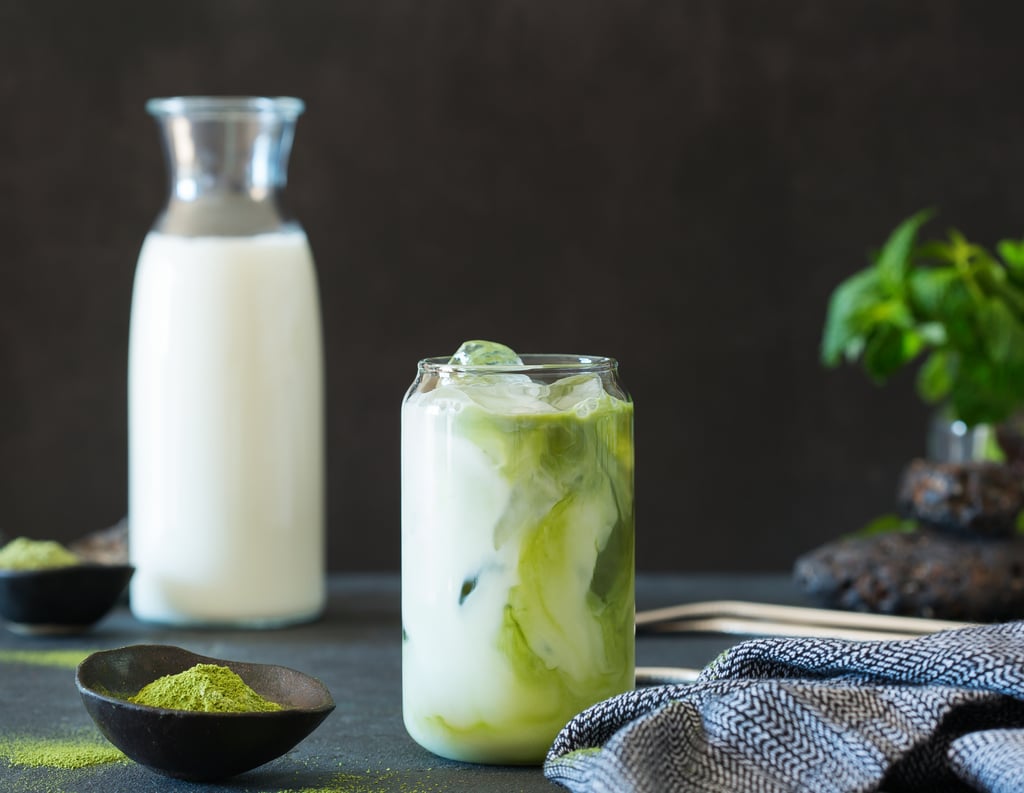 Keto Coconut Macha Latte Served with Ice