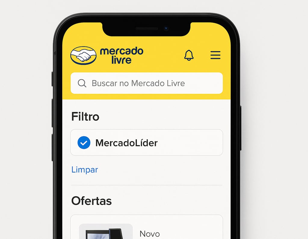 uma tela de celular mostrando uma lista de itens em uma loja