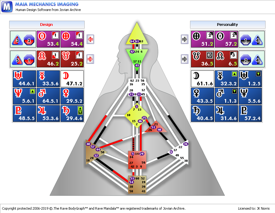 Dr. Norris Advanced Bodygraph MMAI