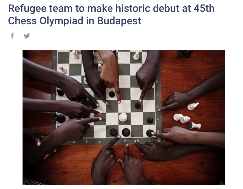 Refugee team to make historic debut at 45th Chess Olympiad in Budapest
