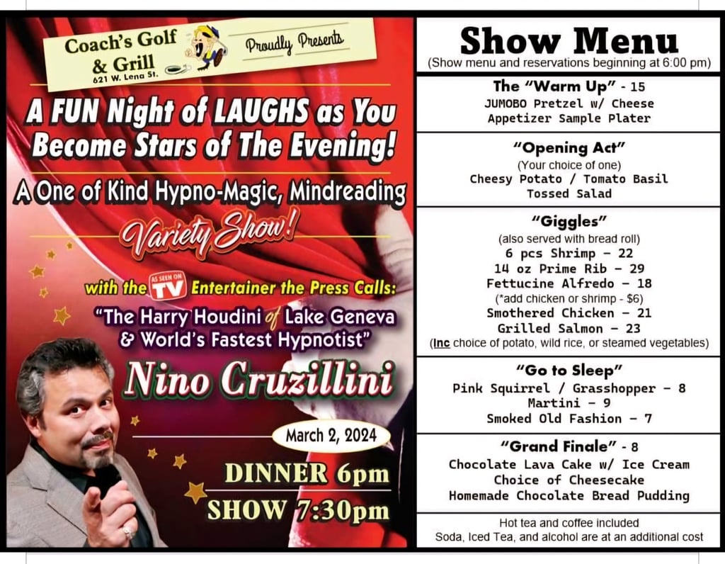Lena IL Comedy Hypnotist Nino