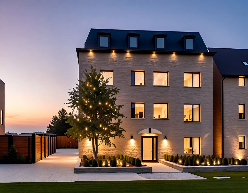 a house with a large house with a large window  | Nour Nagy Designs