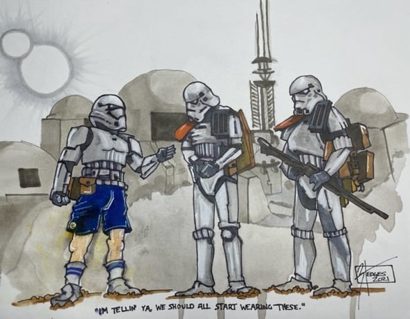 Robert Hedges. Storm Trooper Shorts