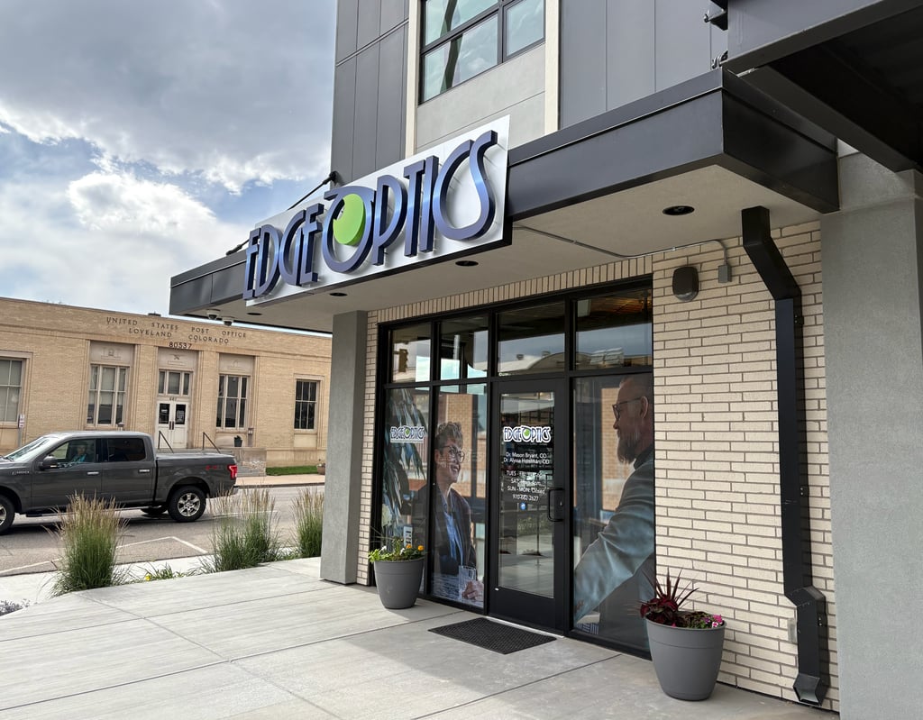 Exterior of Edge Optics Loveland, modern optical office