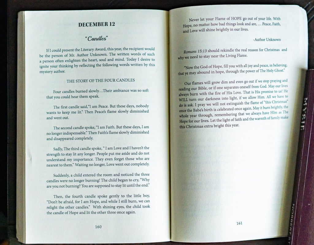 Book inside layout sample