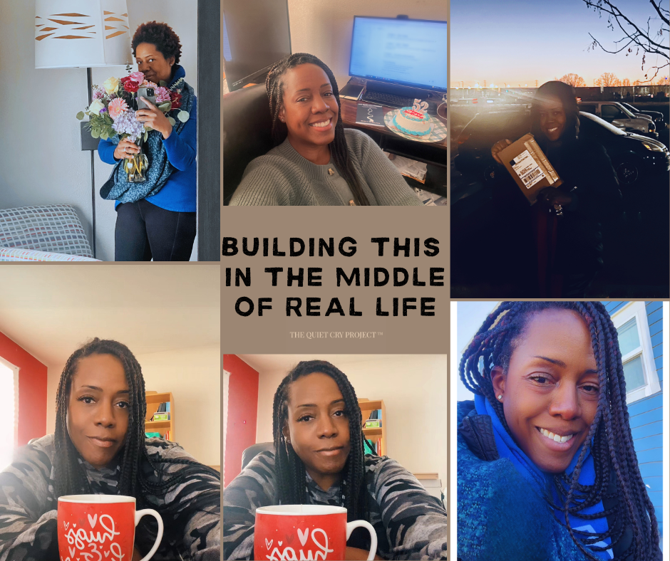 the quiet cry project photo collage healing journey