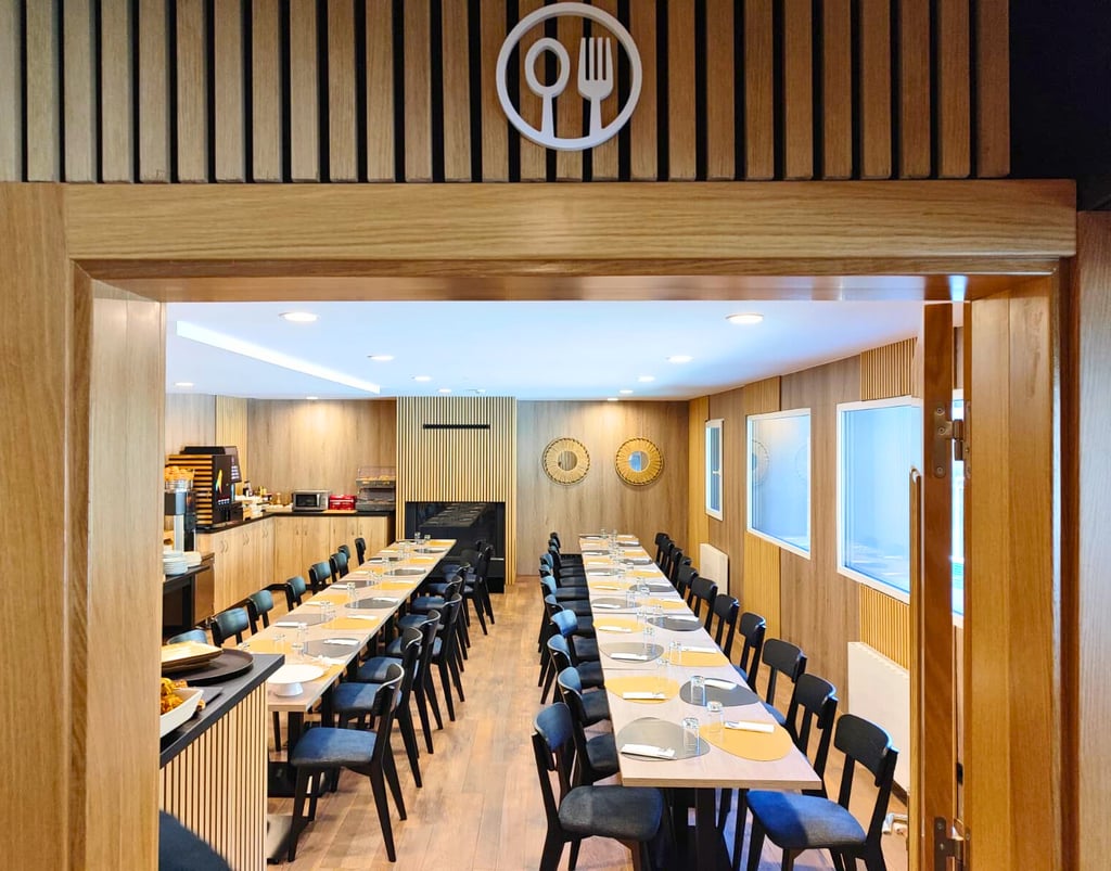 Restaurante del Hotel Focus en el Pas de la Casa, Andorra. En los Pirineos