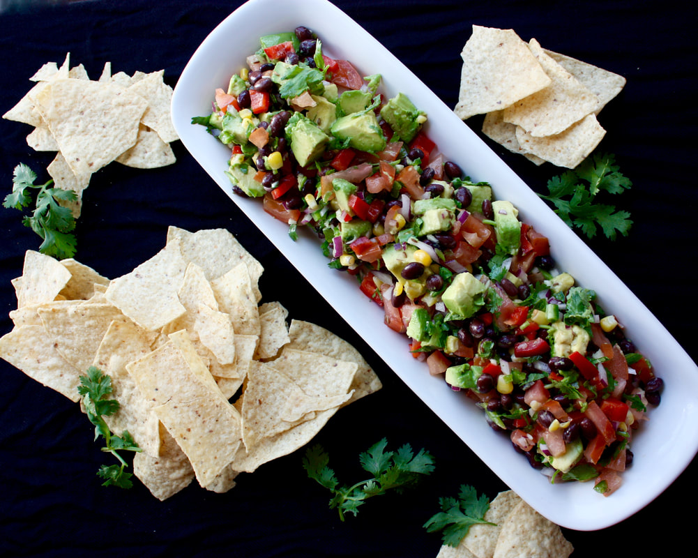 sensational summer salsa with tortilla chips