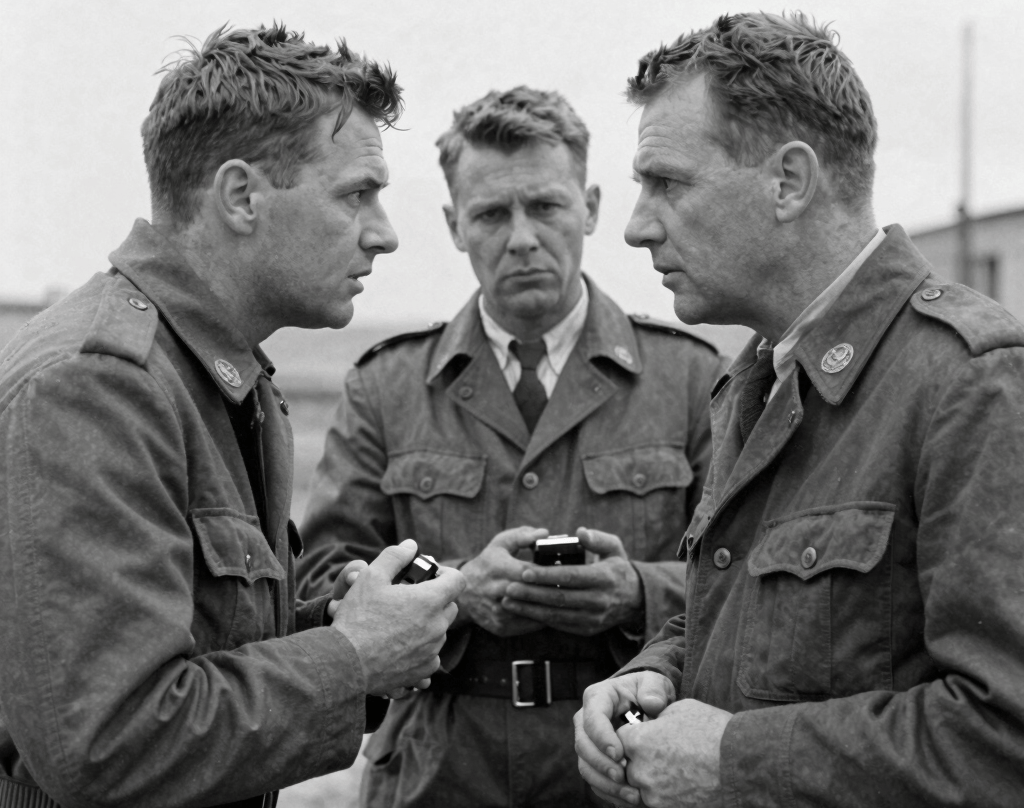 a bunch of bullet casings with flags on them