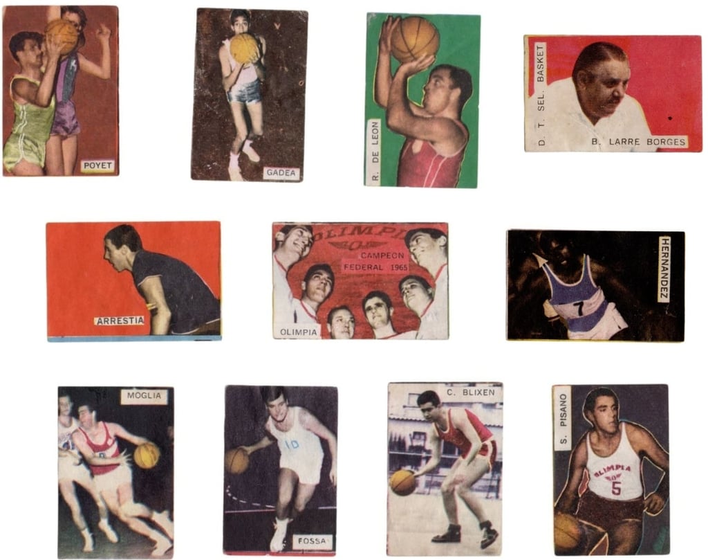 1966 Ediciones Infantiles Crack Campeonato Mundial Londres 66 Uruguay Basketball Cards