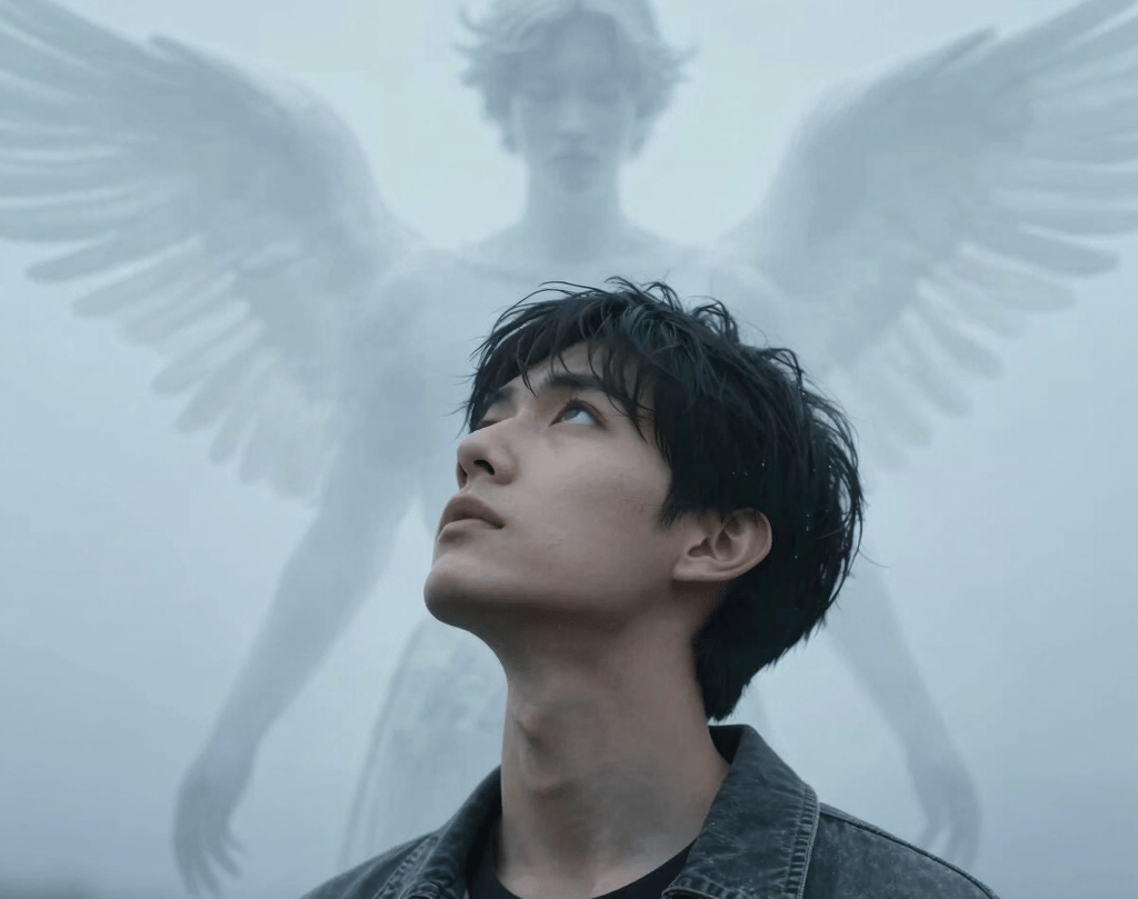 silhouette of woman holding her chin