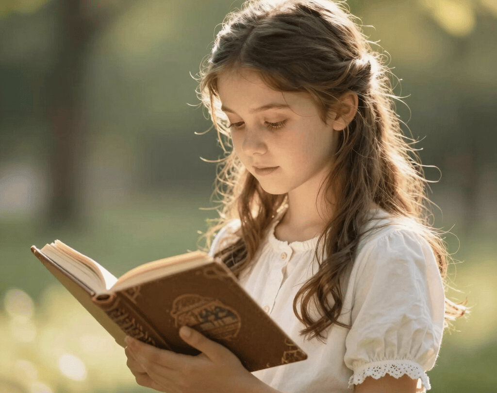A serene forest path bathed in soft morning light, symbolizing calm and clarity.