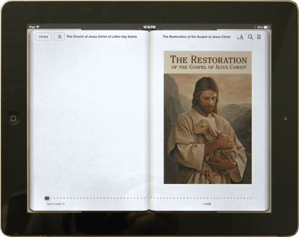 The Restoration EPUB—Cover Design