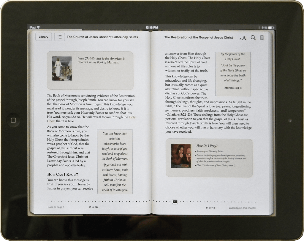 The Restoration EPUB—Formatted Content