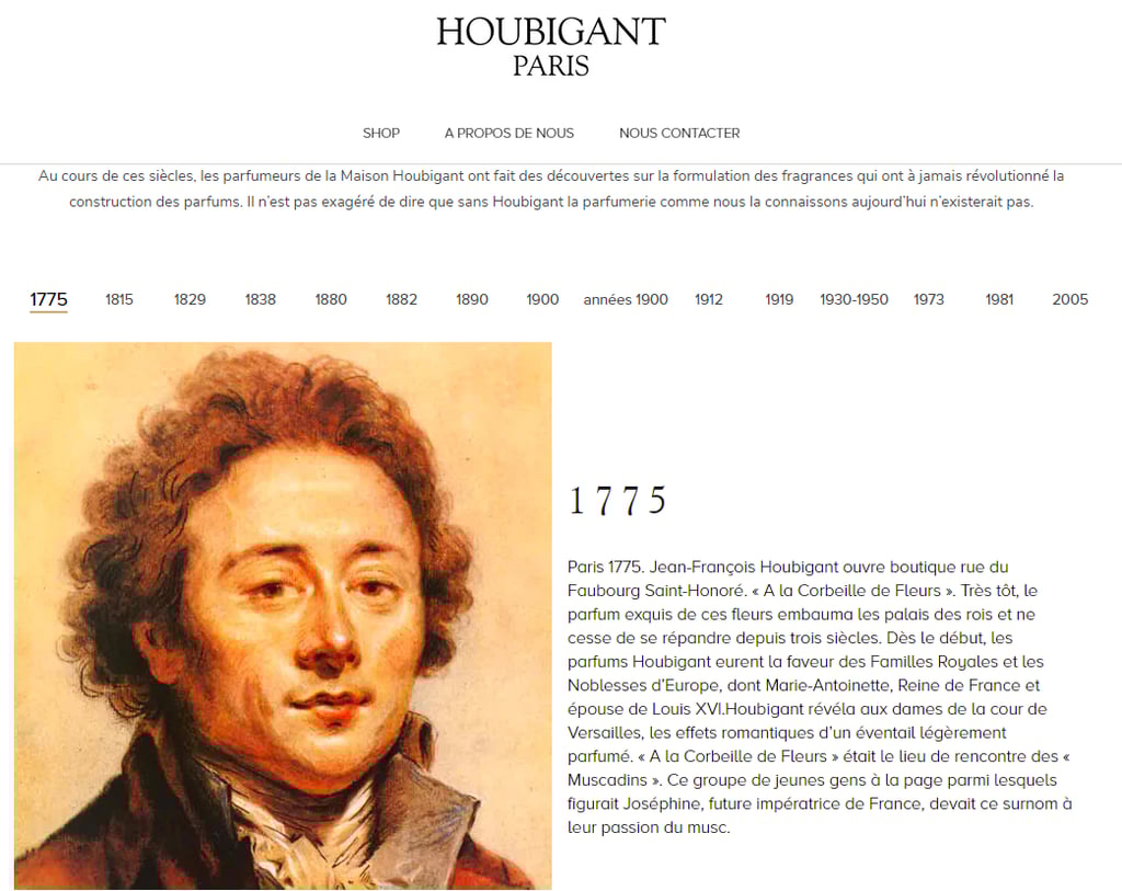 profil de houbigant