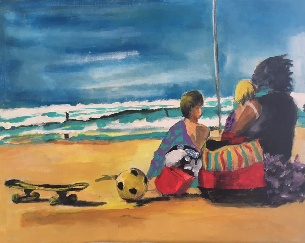 Marée Base, 2011 Acrylique sur toile ©Mireille Derbré