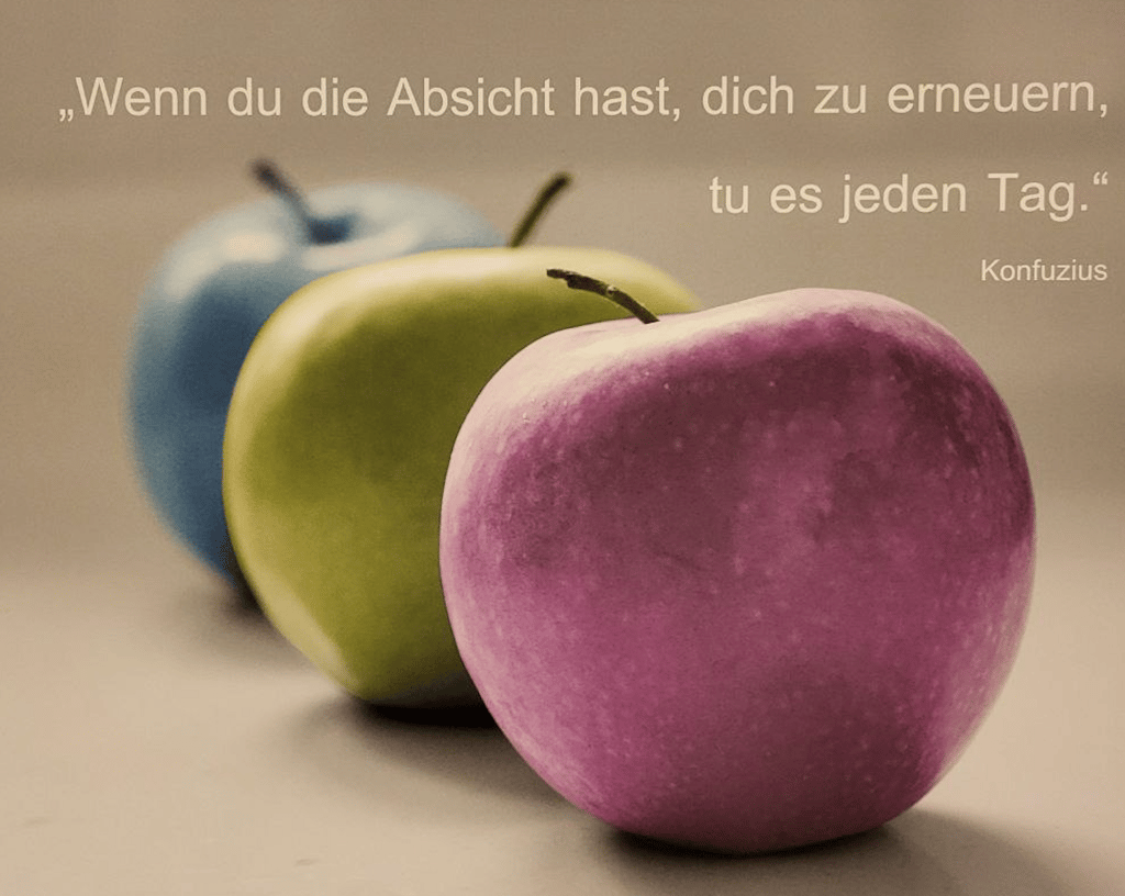 drei Äpfel - Kunfuzius