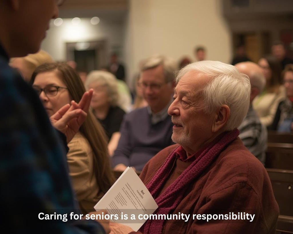 Church community supporting seniors through connection and care