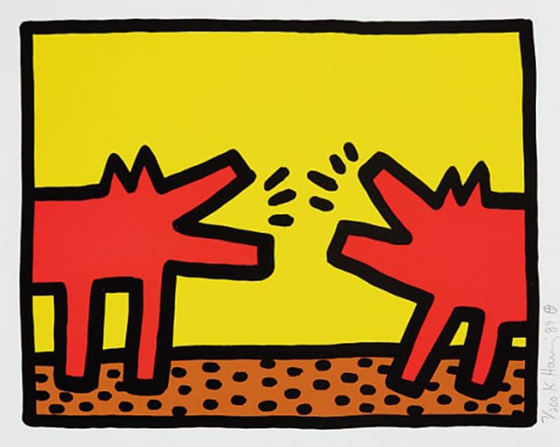 Keith Haring, Pop Shop IV (Plate 4), from the Pop Shop IV Portfolio, 1989