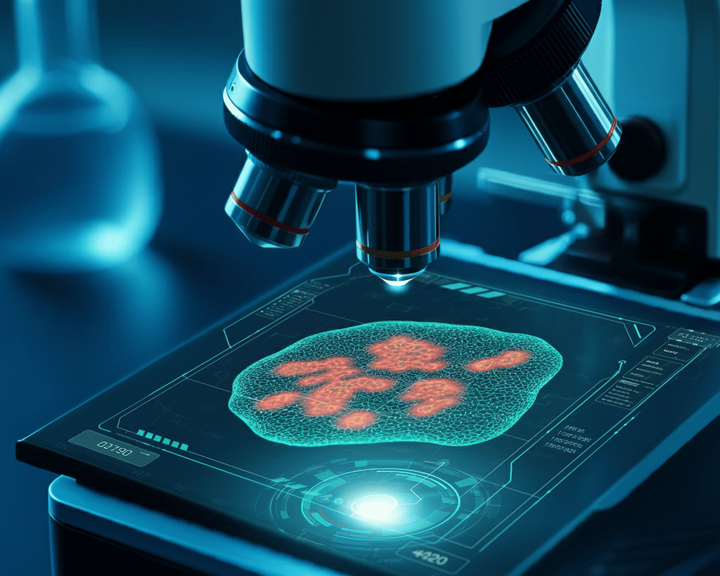 a microscope with a microscope and a microscope