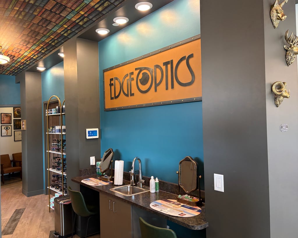 Our Contact Lens station inside our New Loveland Office