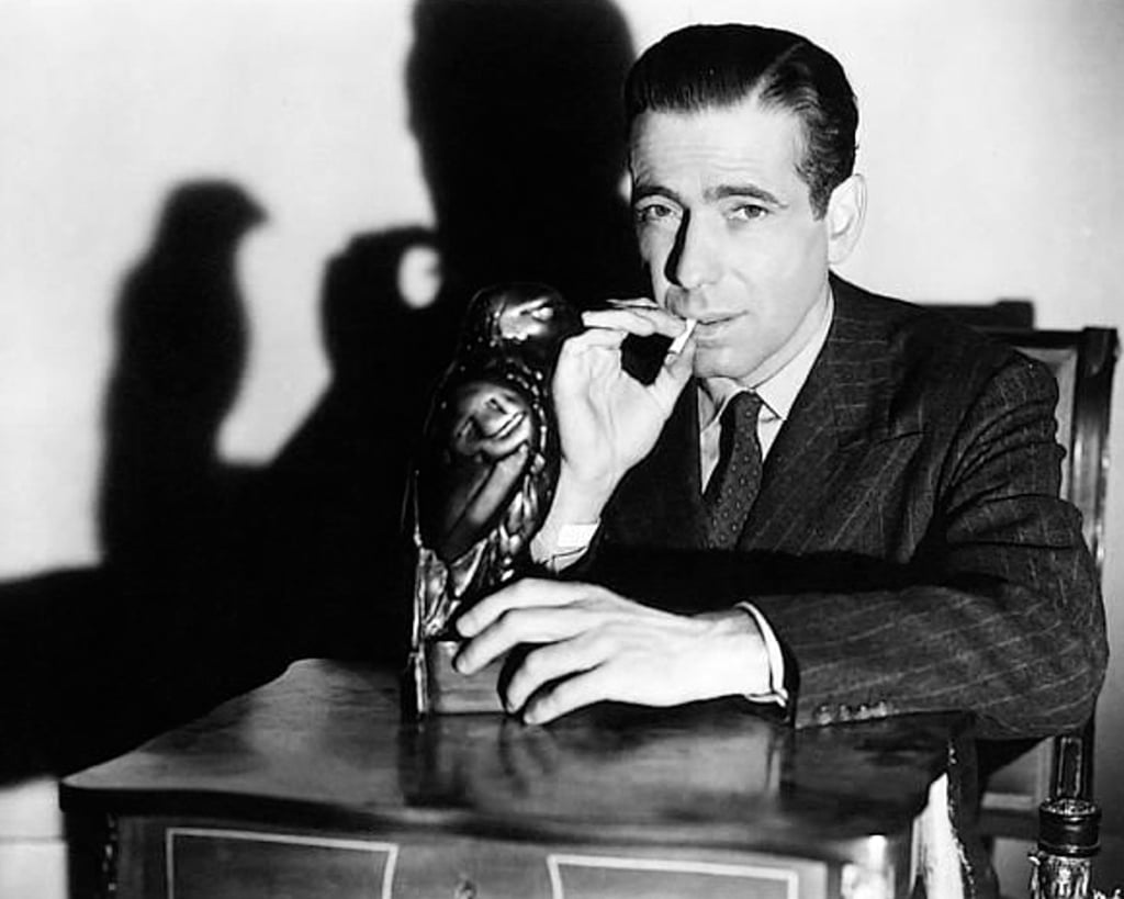 Humphrey Bogart from the film "The Maltese Falcon."