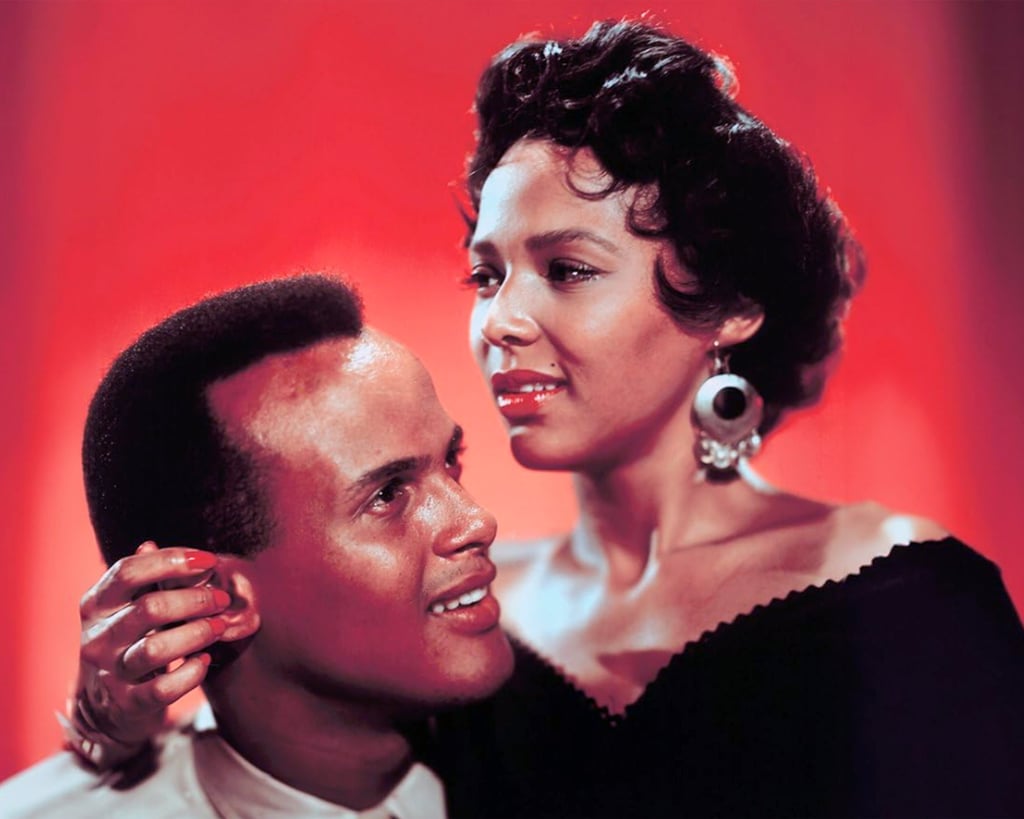 A publicity still of Dorothy Dandridge and Harry Belafonte from the film "Carmen Jones."