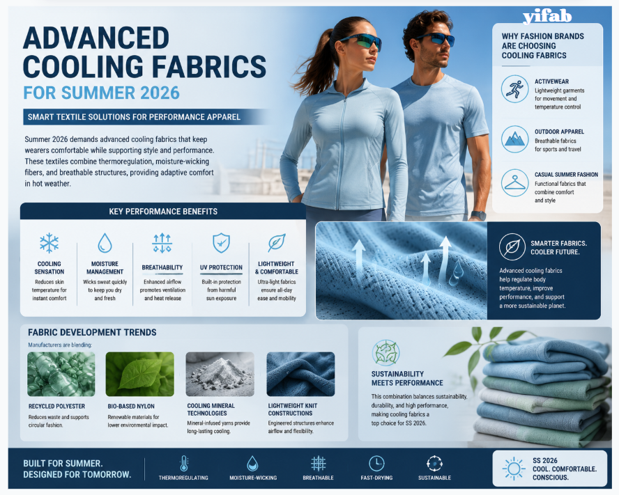 Advanced Cooling Fabrics for Summer 2026: Smart Textile Solutions for Performance Apparel