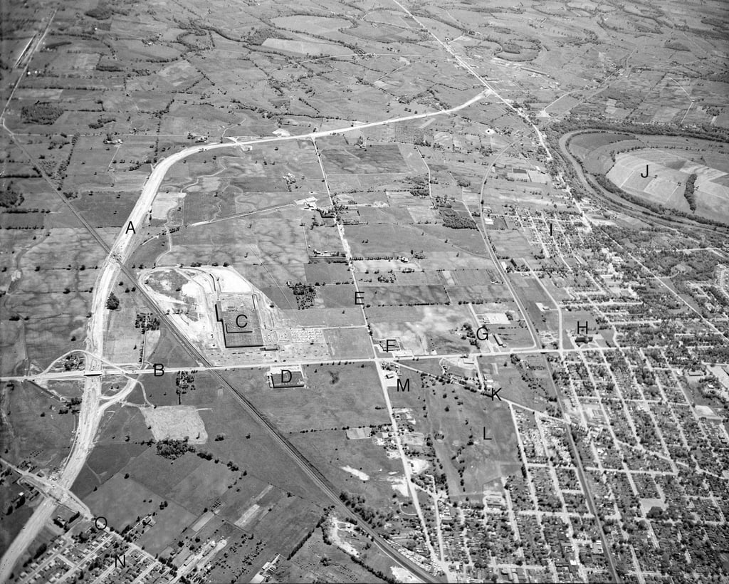 Hwy 403 and Braneida Industrial Park 1965