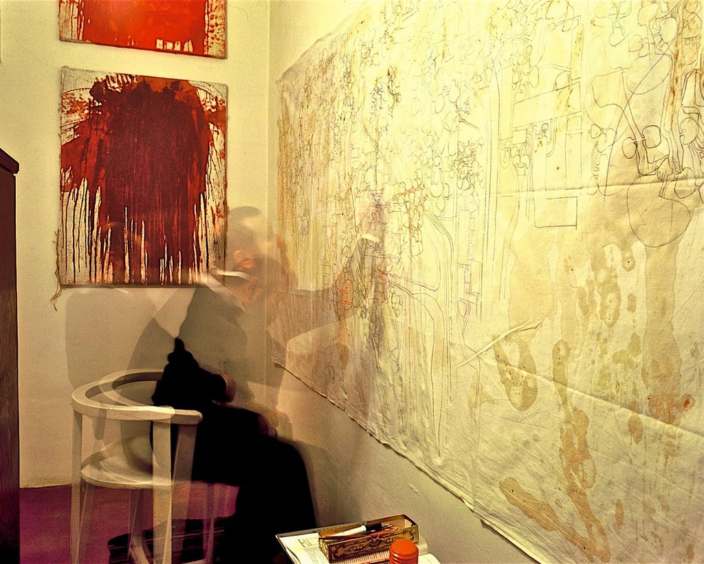 Hermann Nitsch © 1984 Heinz Lechner