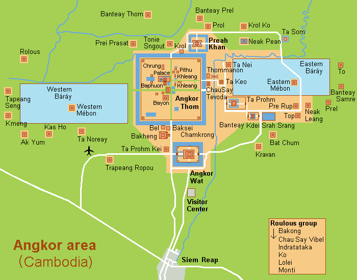 Mapa Angkor