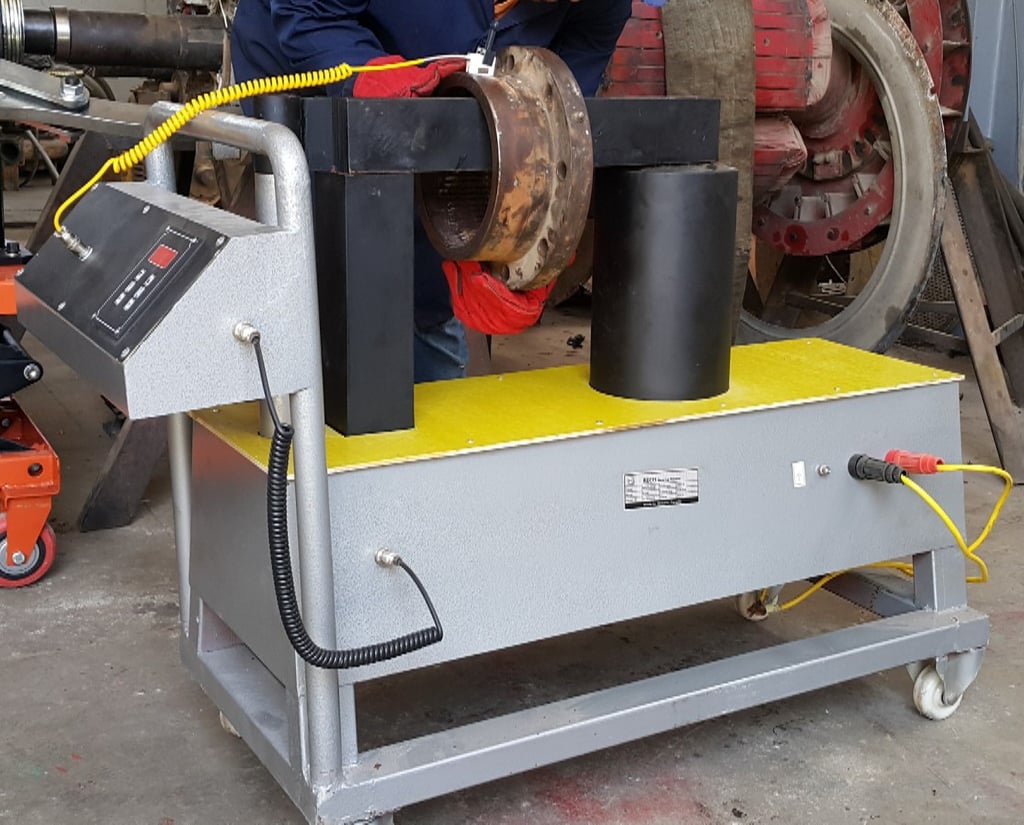 Using Induction heater to install mechanical parts