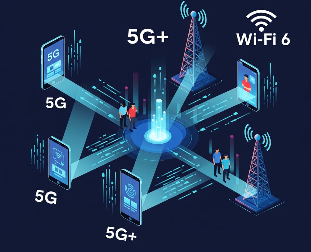 um grupo de pessoas em volta de um celular