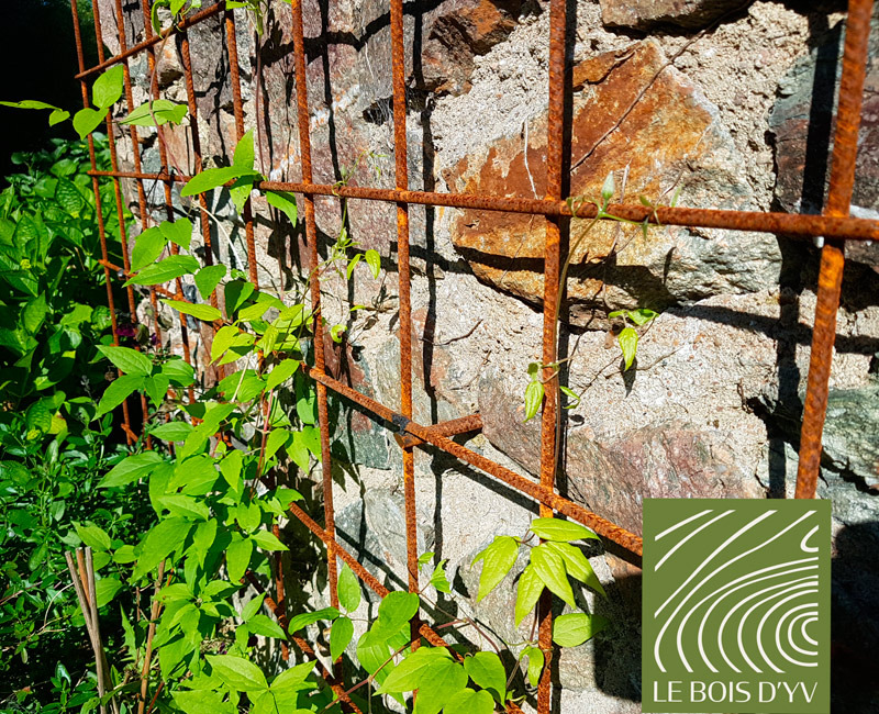 palissage en treillis soudé en fer brut