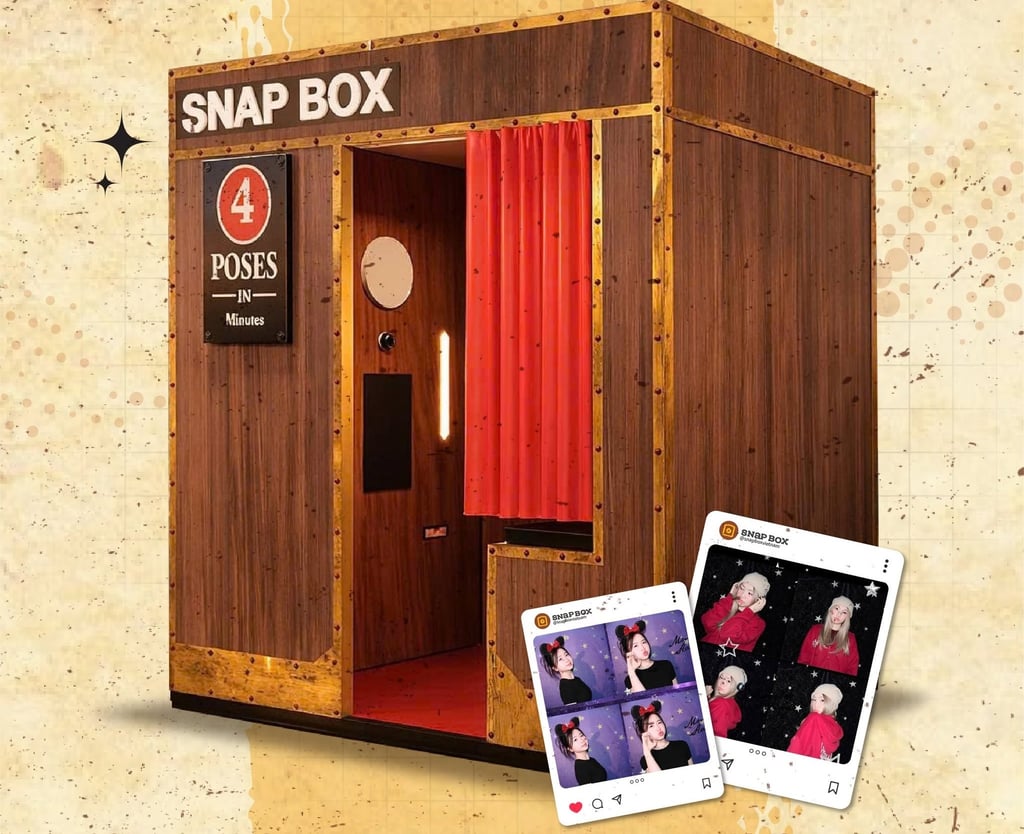 Loại hình Photobooth dạng cabin mang lại sự riêng tư tối đa