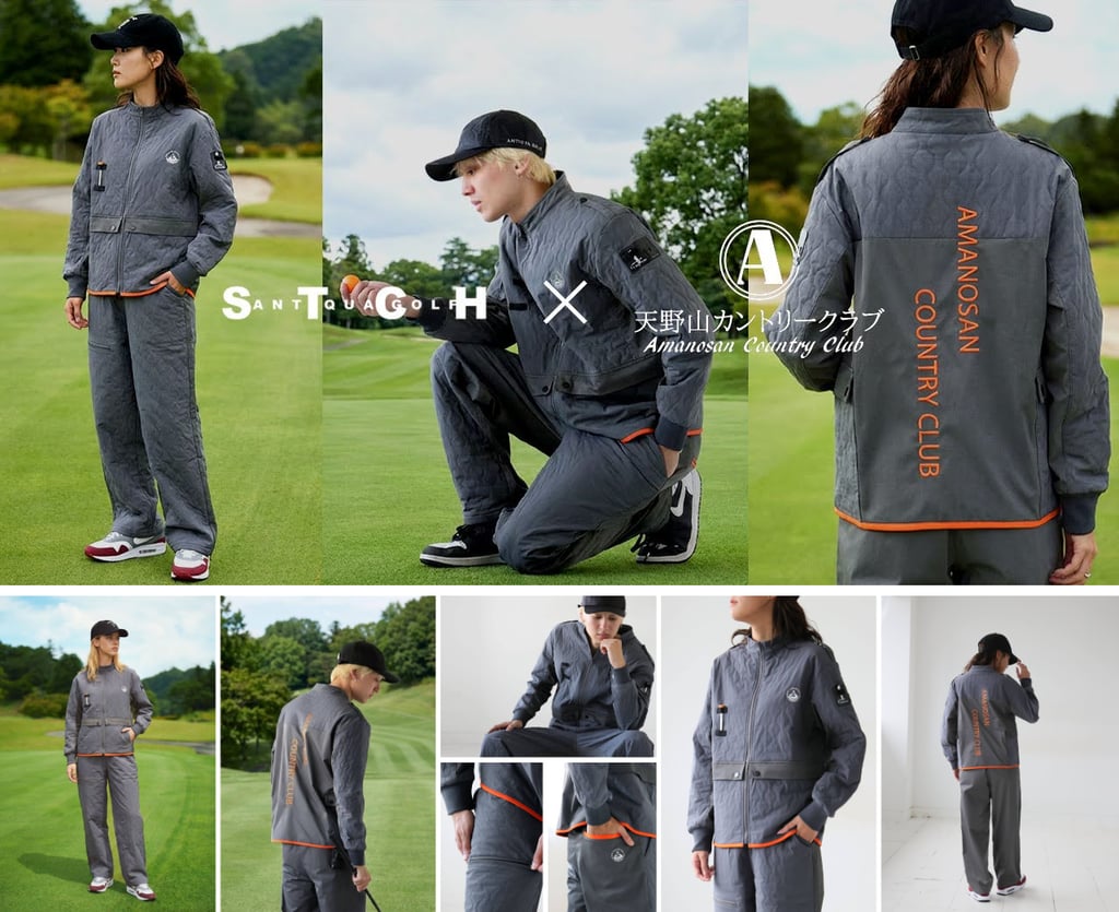 antiquaと天野山カントリークラブが共同開発したキャディー用ユニフォームの着用写真|堺市のニュースならサカイタイムズ