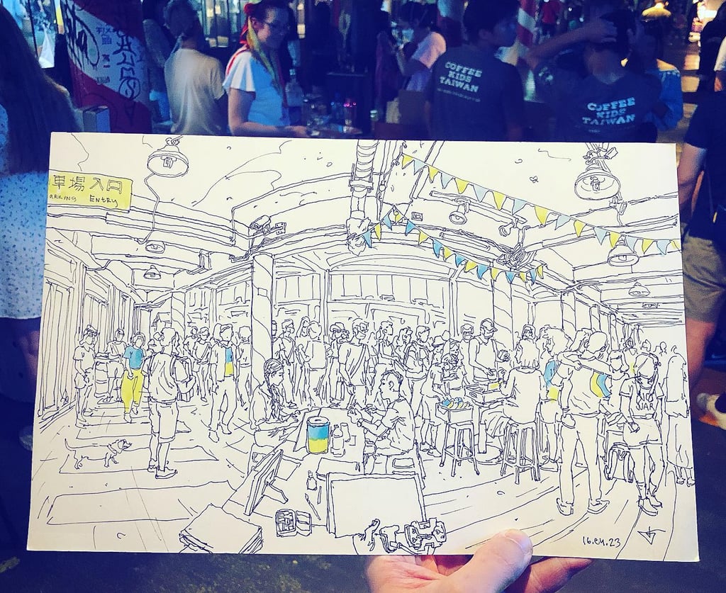 Evgeny Bondarenko Sketch at TWSWU charity event