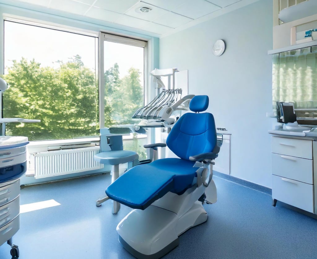 Sala studio dentistico moderno 