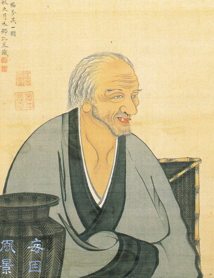 Portrait de Baisaô par Ito Jakuchu