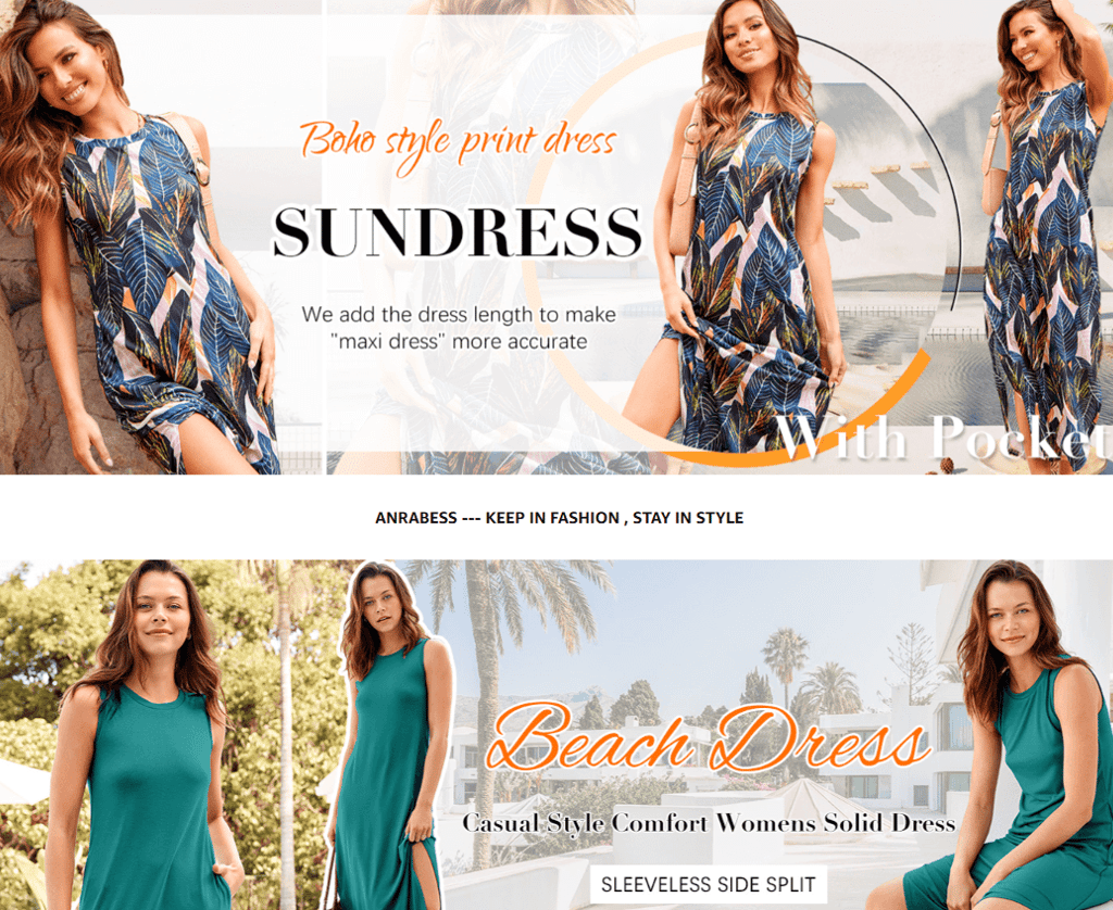 Womens Stylish casual lightweight linen dress