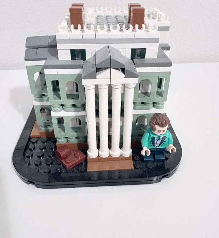 Finished LEGO Mini Disney Haunted Mansion set